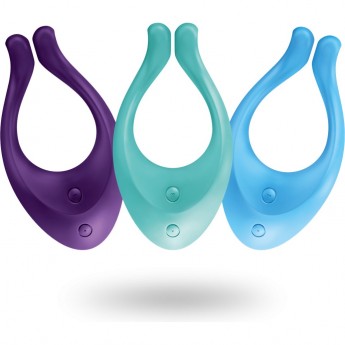 Вибромассажер скобка для пар SATISFYER PARTNER PLUS MULTIFUN 1 ENDLESS LOVE бирюзовый Вибромассажер скобка для пар SATISFYER PARTNER PLUS MULTIFUN 1 ENDLESS LOVE бирюзовый