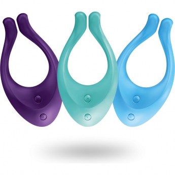 Вибромассажер скобка для пар SATISFYER PARTNER PLUS MULTIFUN 1 ENDLESS LOVE фиолетовый Вибромассажер скобка для пар SATISFYER PARTNER PLUS MULTIFUN 1 ENDLESS LOVE фиолетовый