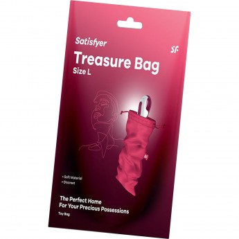 Мешочек SATISFYER TREASURE BAG для хранения игрушек L, розовый