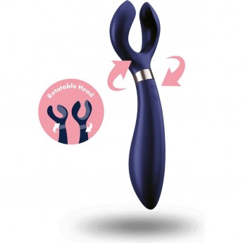 Ультрафункциональный вибромассажер SATISFYER PARTNER MULTIFUN 3 BLUE Ультрафункциональный вибромассажер SATISFYER PARTNER MULTIFUN 3 BLUE