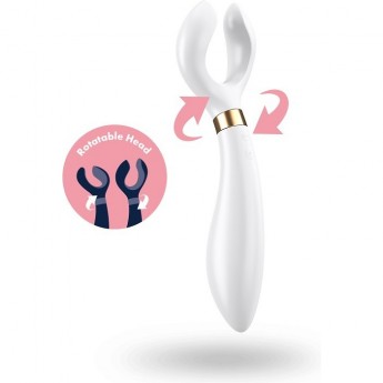 Ультрафункциональный вибромассажер SATISFYER PARTNER MULTIFUN 3 WHITE Ультрафункциональный вибромассажер SATISFYER PARTNER MULTIFUN 3 WHITE